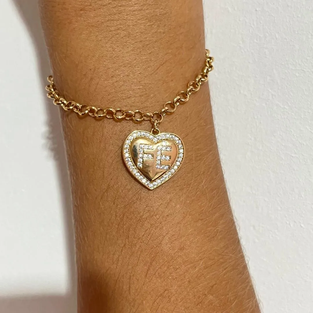 Pulseira Fé Coração