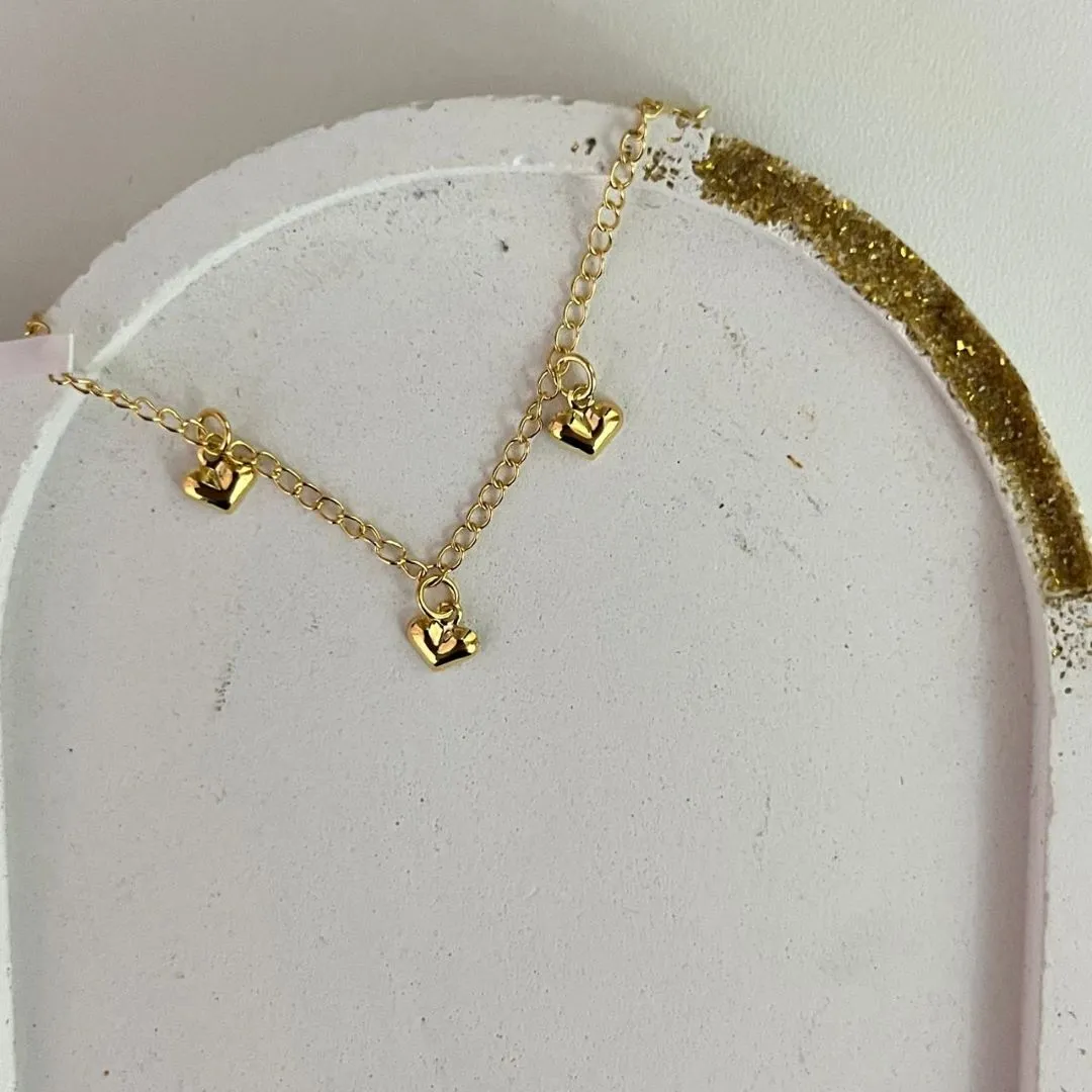 Pulseira Infantil Corações