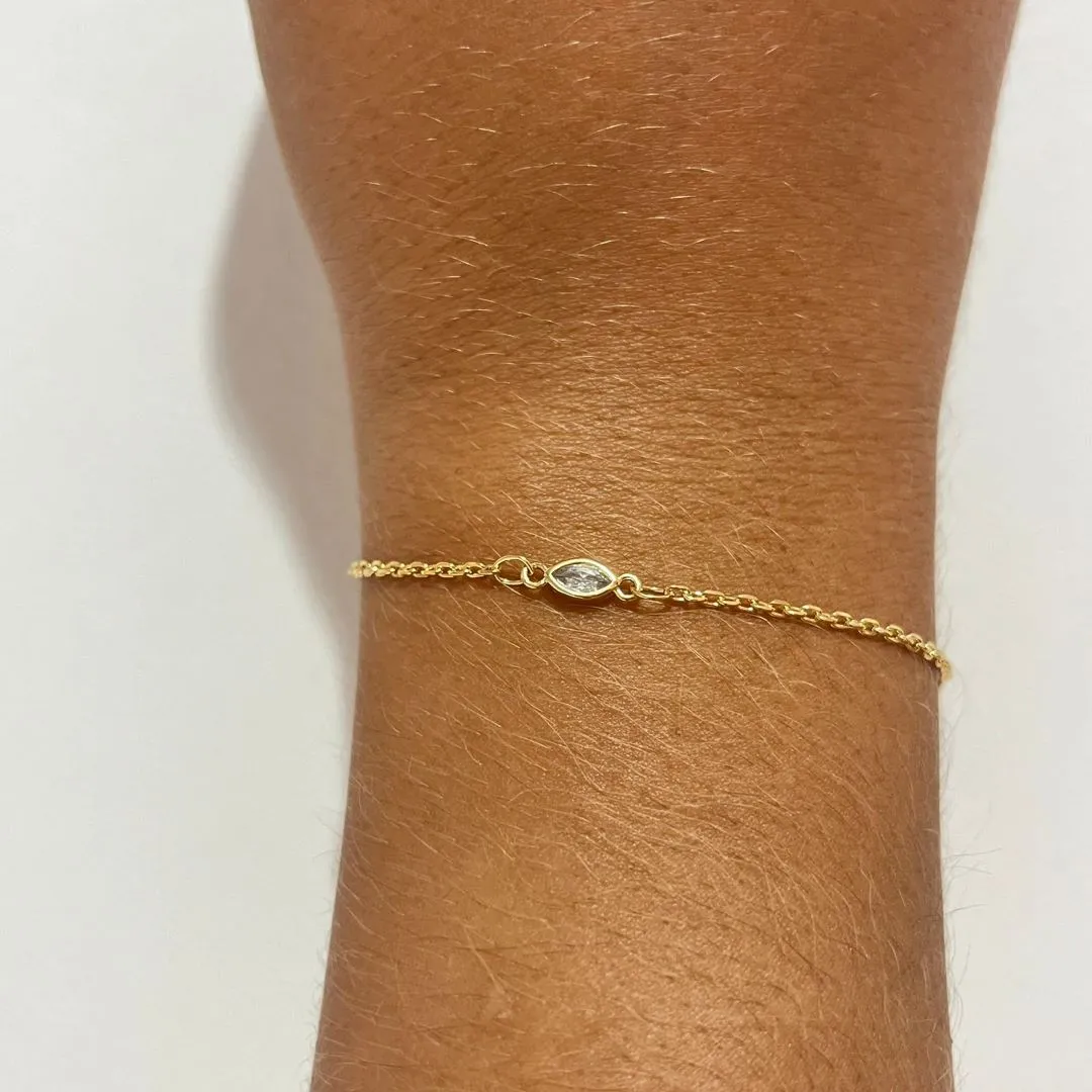Pulseira Zircônia Oval