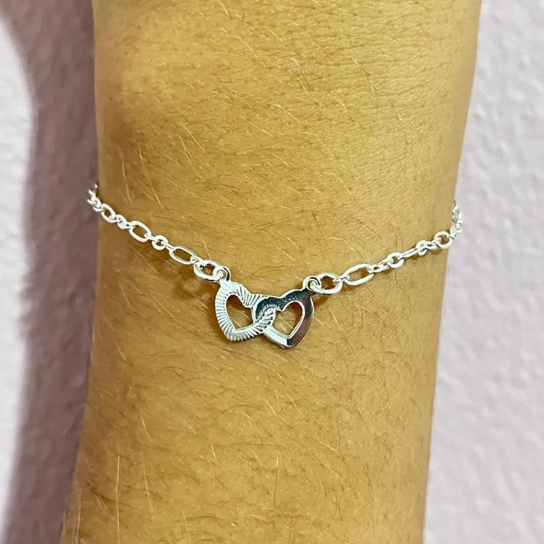 Pulseira 2 Corações