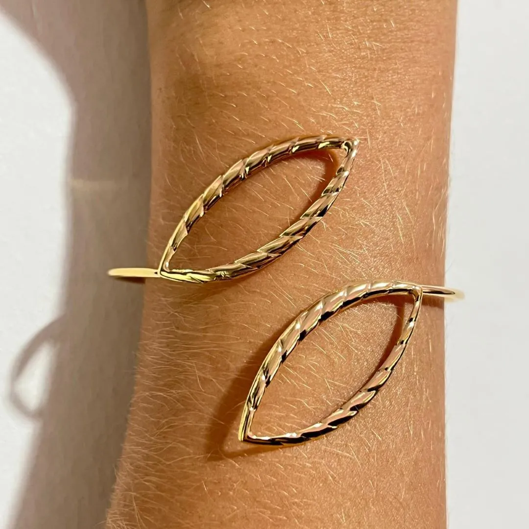 Bracelete Folhas Vazadas