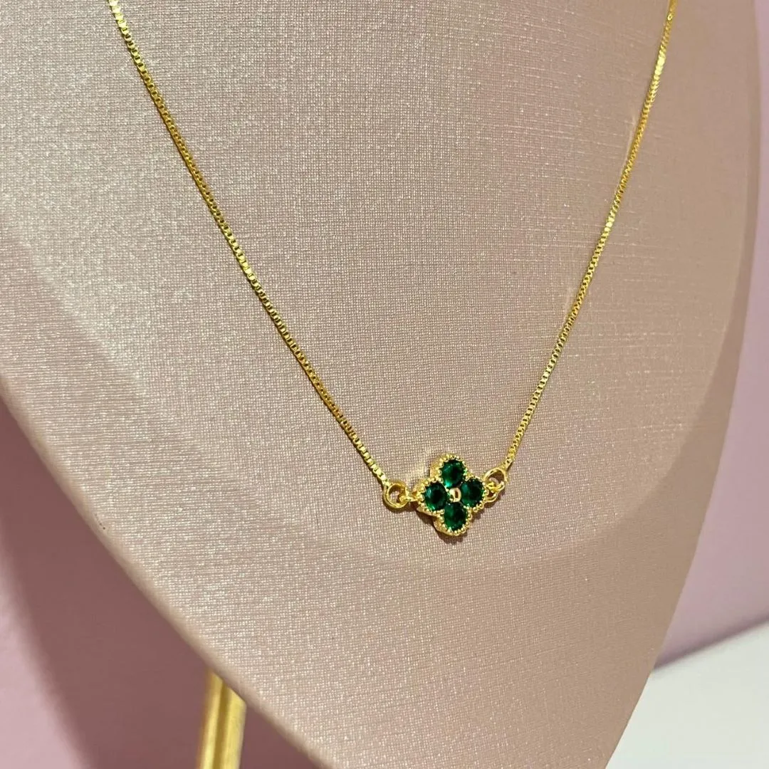 Colar Van Cleef Verde