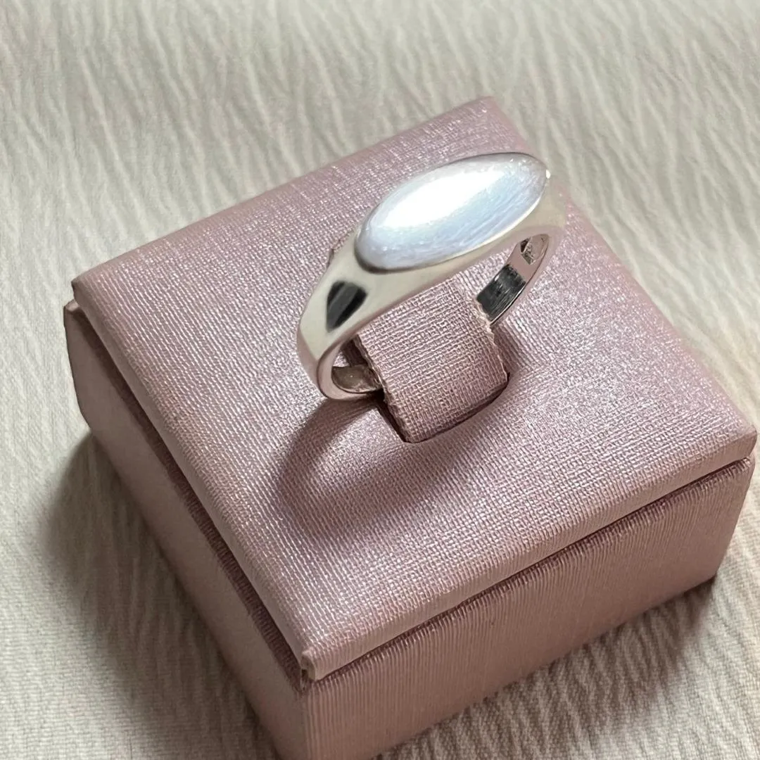 Anel Oval Liso