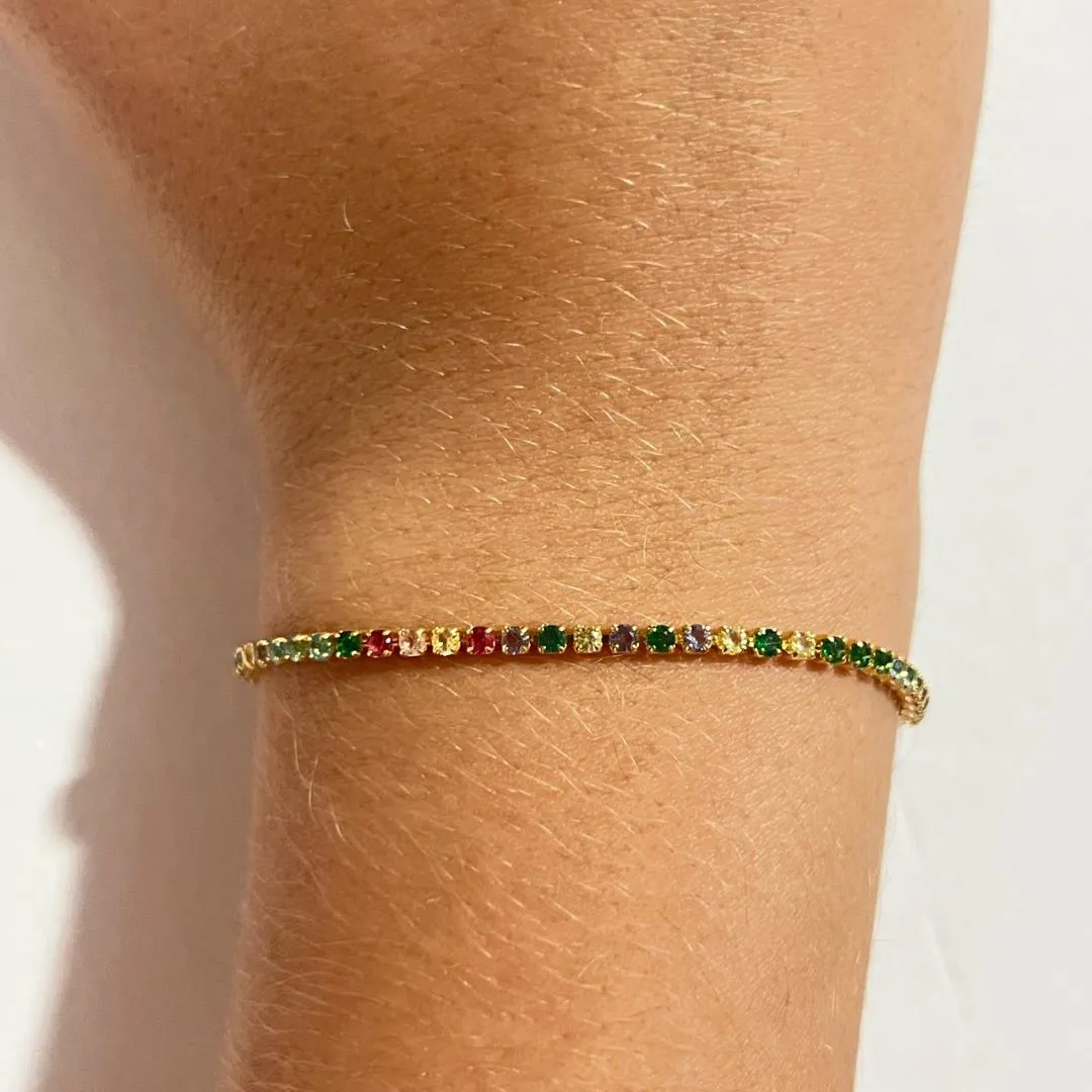 Pulseira Riviera Colorida Ajustável