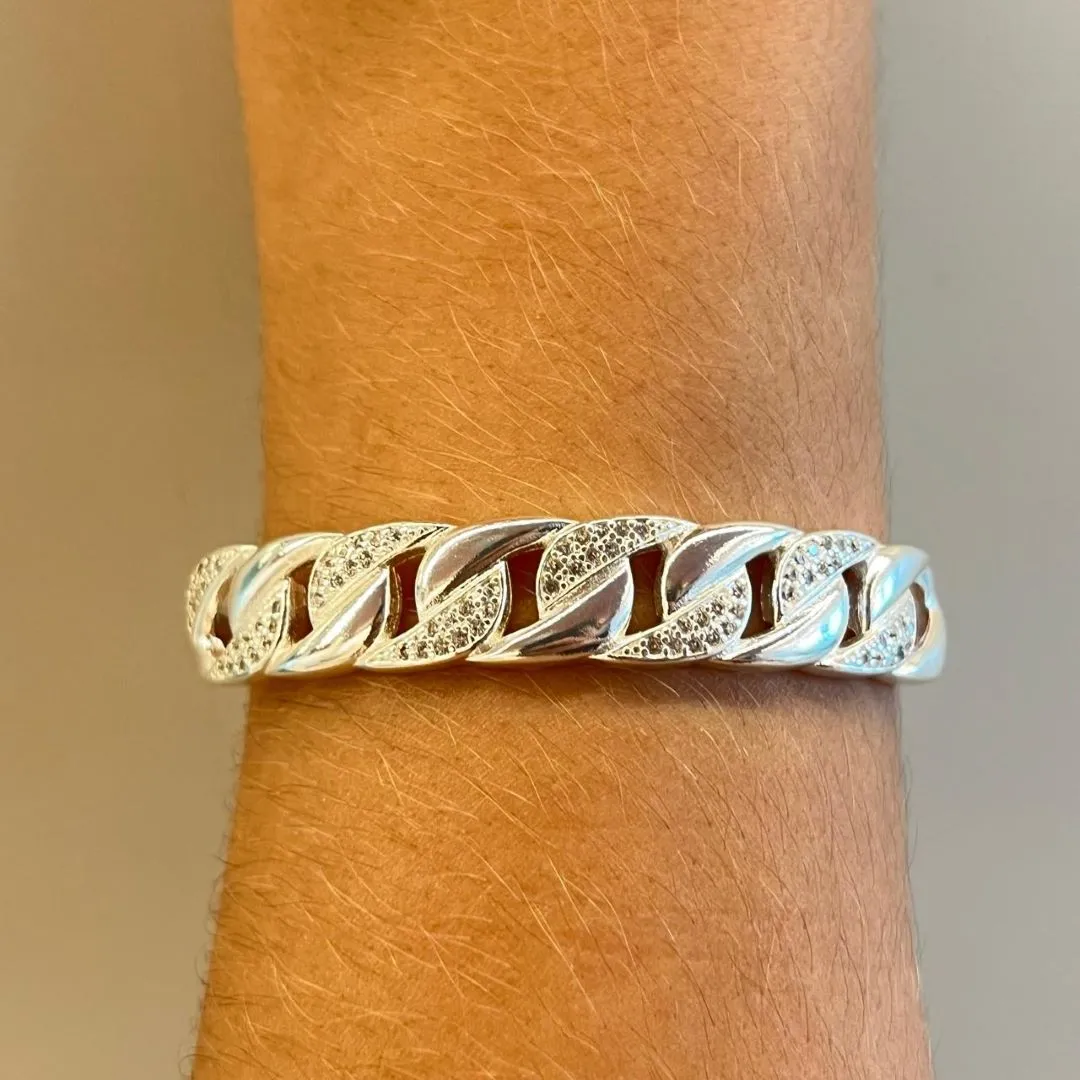Bracelete Elos Cravejados