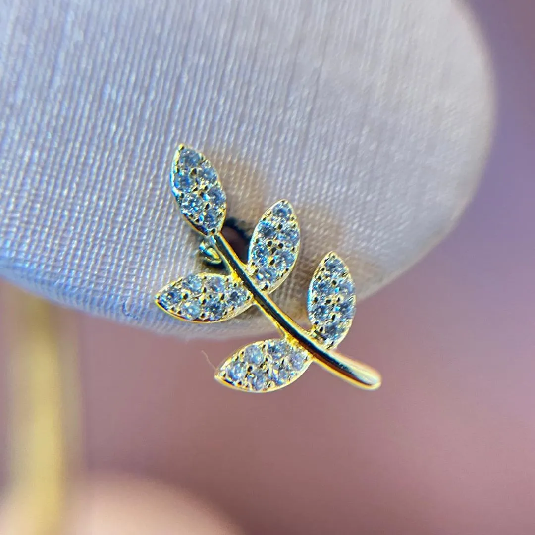 Brinco Ear Cuff Folha