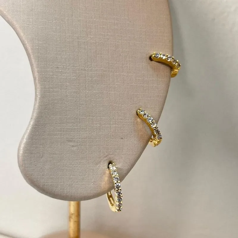 Trio Argolinhas com Zircônia