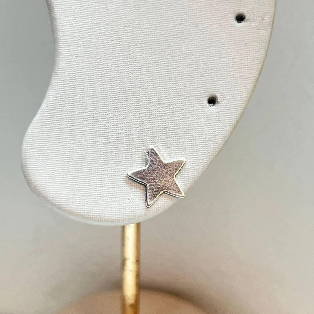 Brinco Estrela Prata