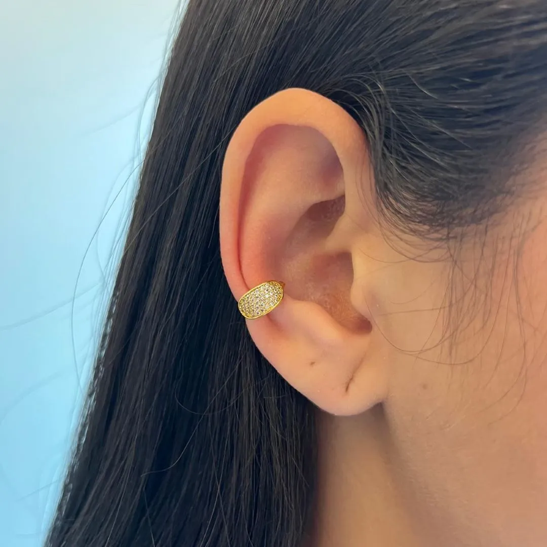 Piercing Fake Oval Cravejado