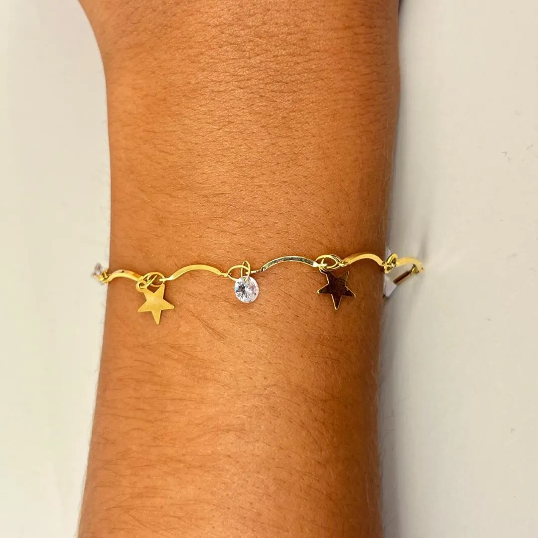 Pulseira Estrela e Zircônia