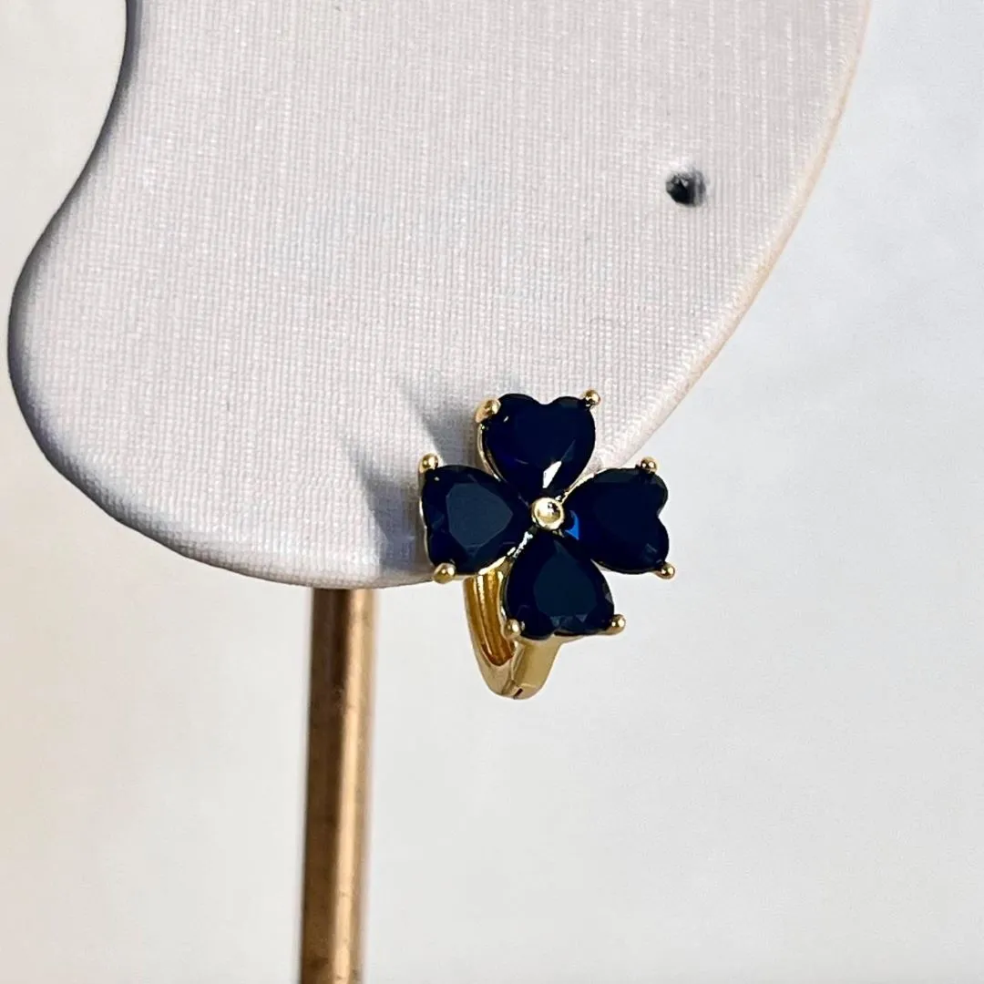 Brinco Flor Preta