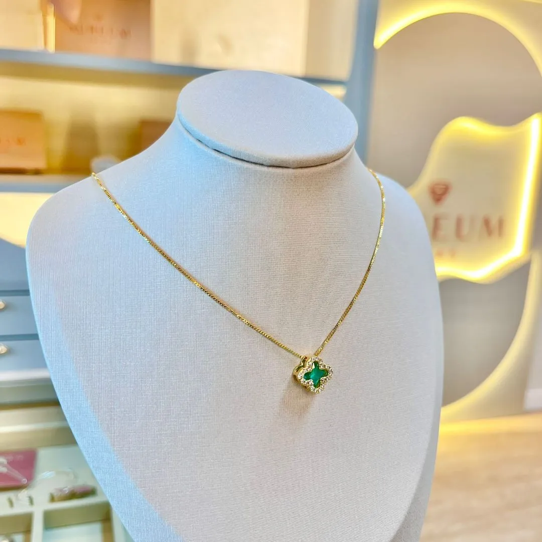 Colar Van Cleef Verde