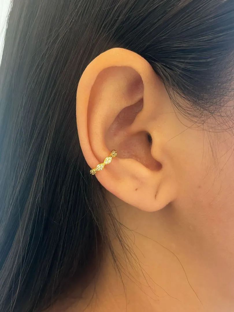 Piercing Fake Oval Cravejado