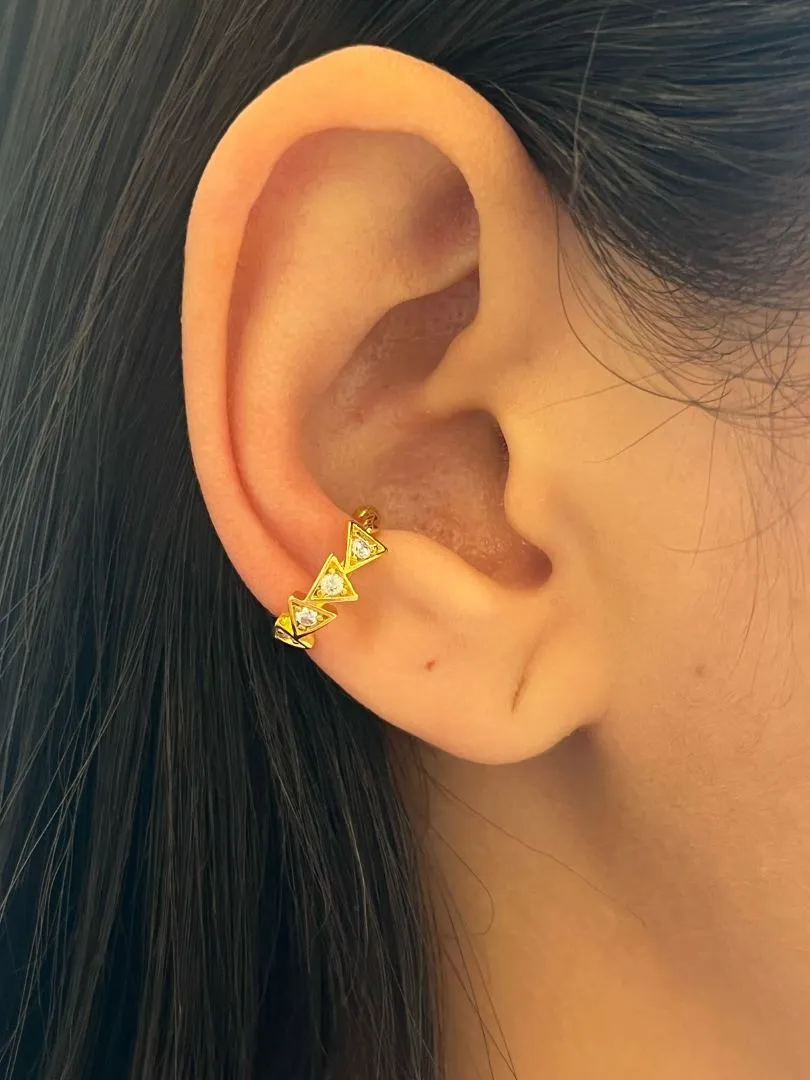 Piercing Fake Triangulos com Zircônias