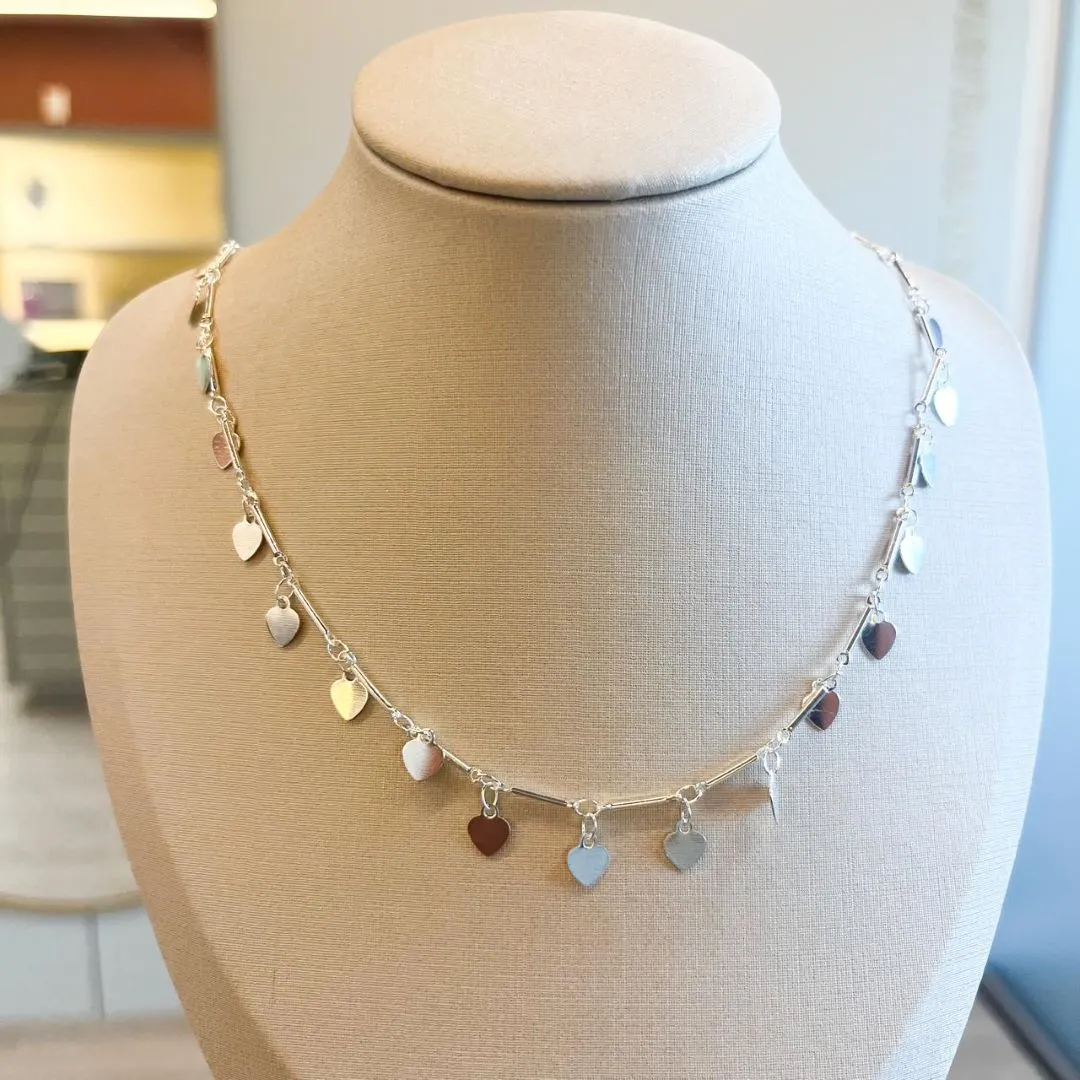 Choker Corações Pendurados