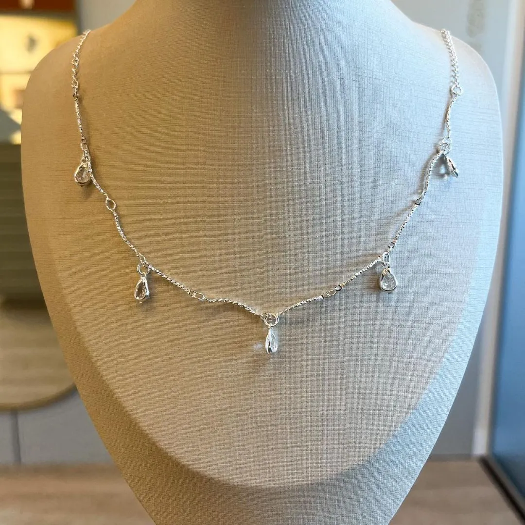 Choker Gotas Zircônias