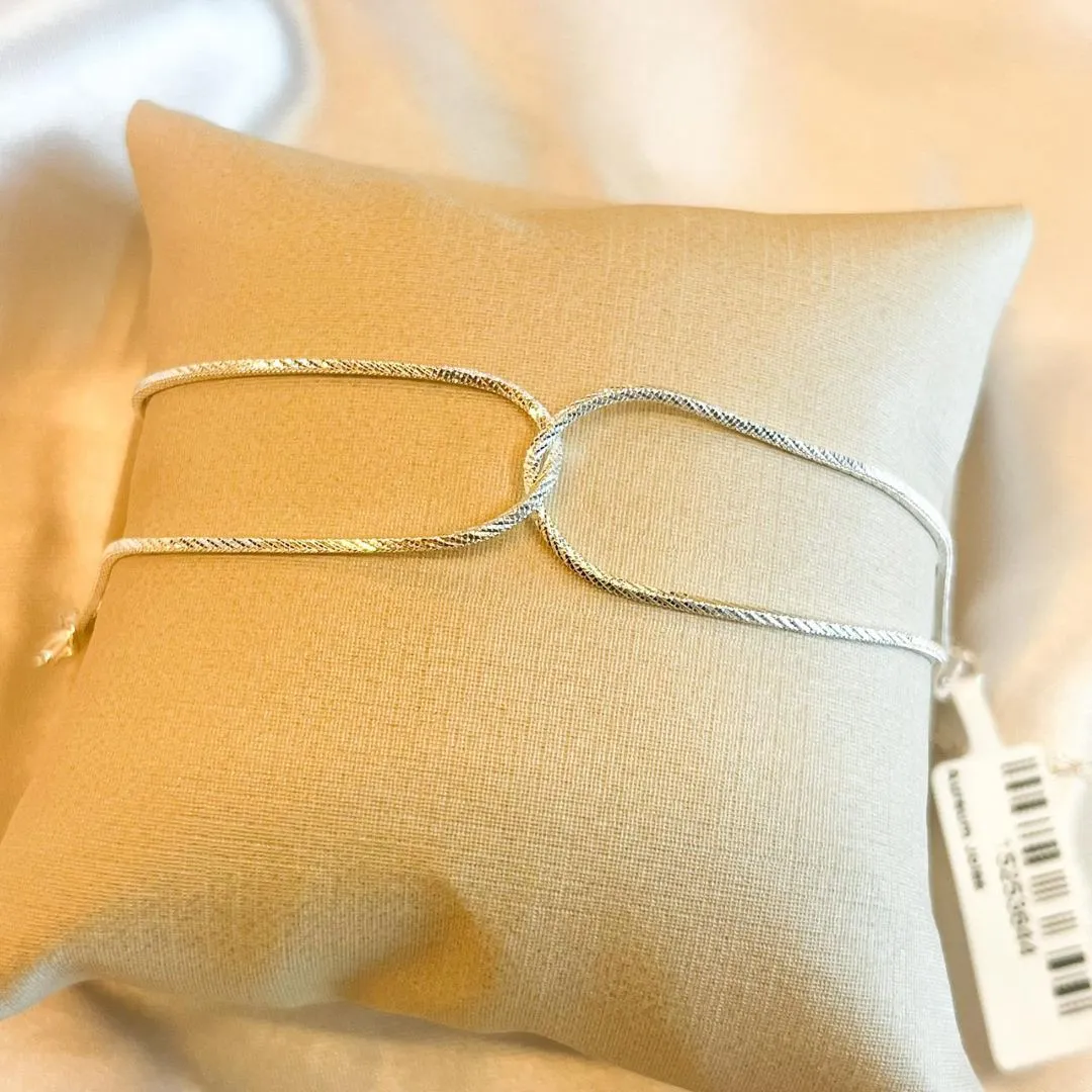Pulseira Dupla Entrelaçada