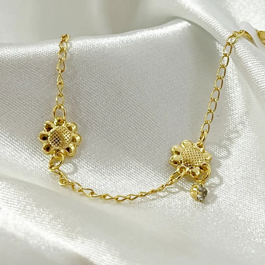 Pulseira Infantil Girassol