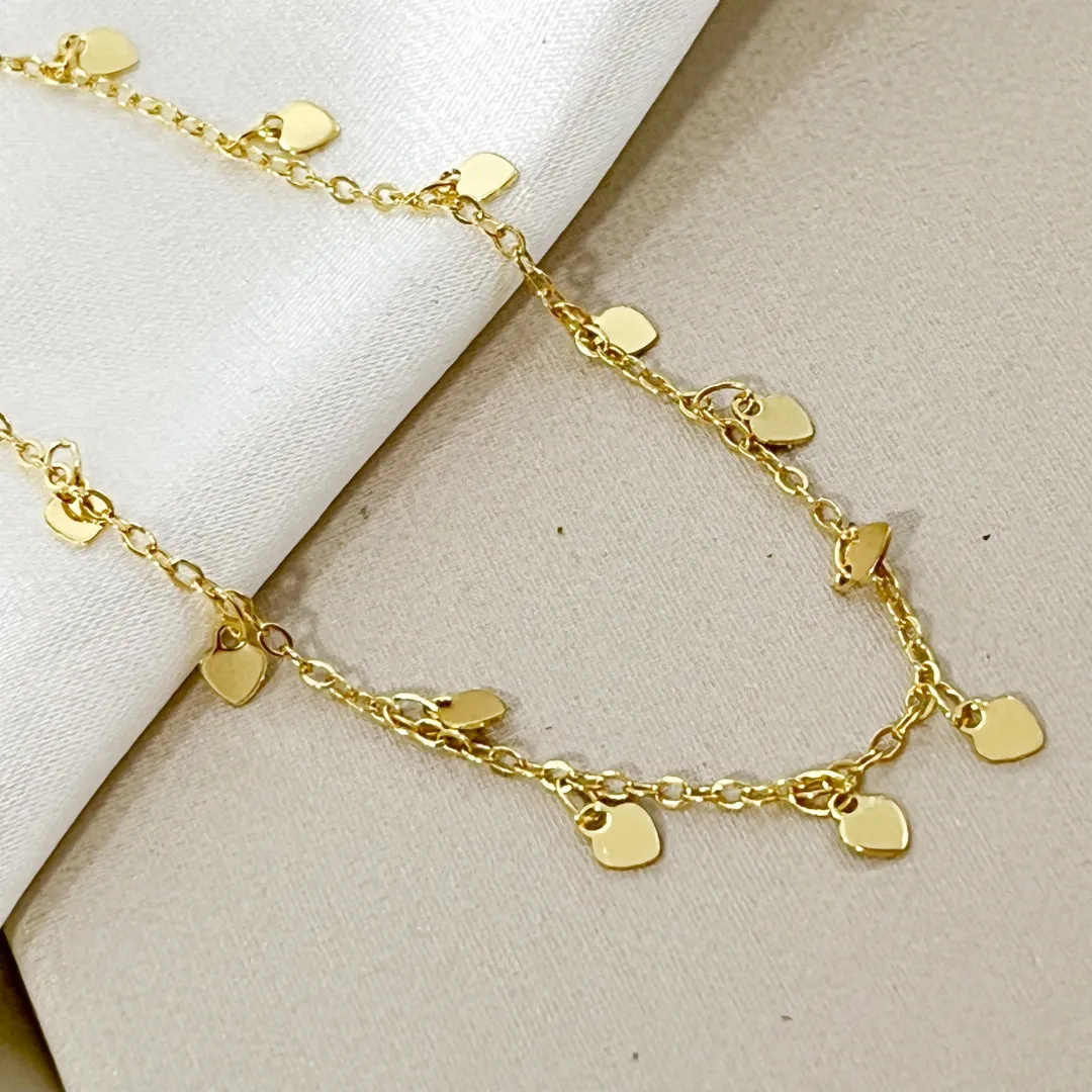 Pulseira Plaquinha Coração