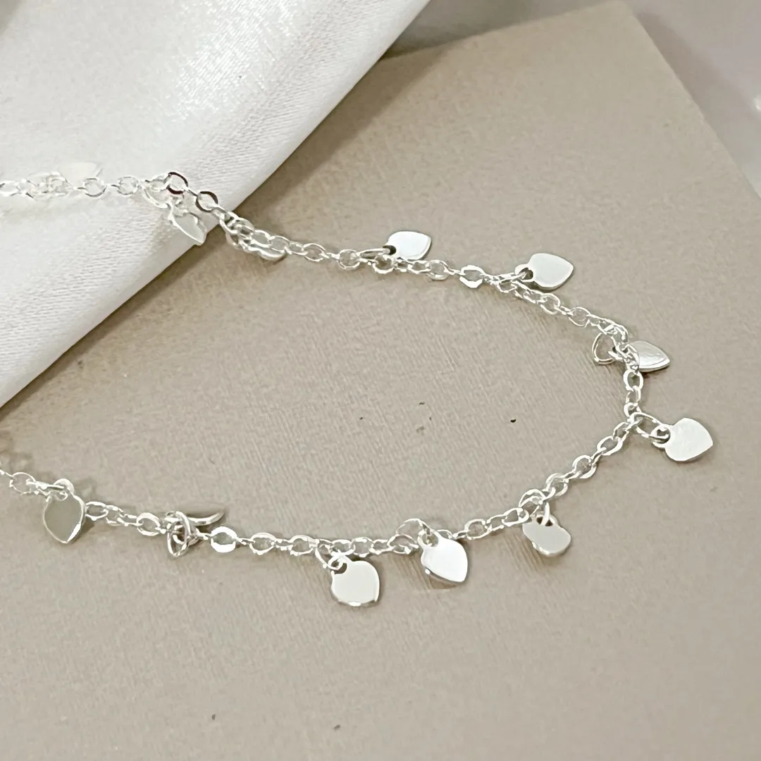 Pulseira Plaquinha Coração