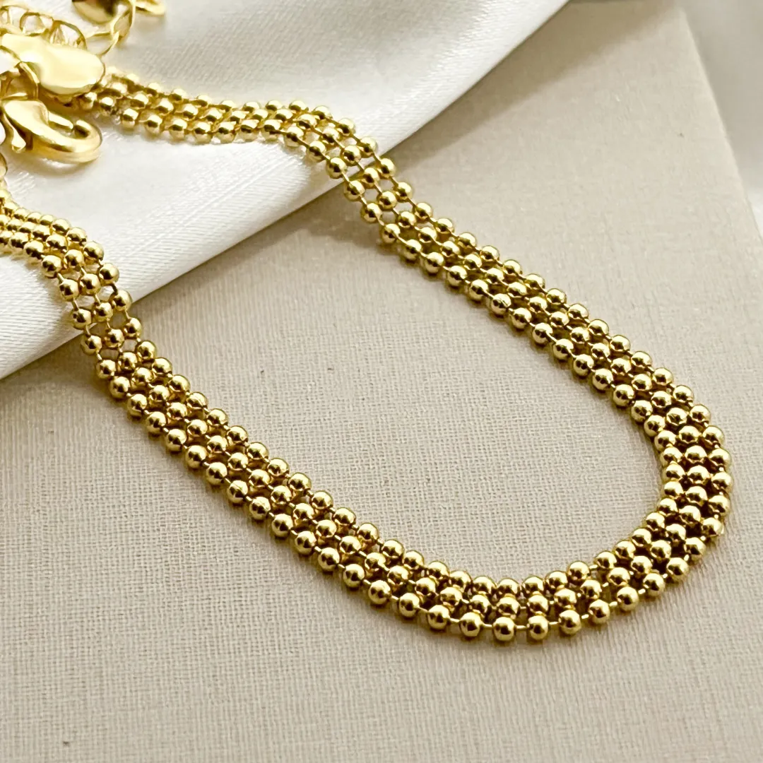 Pulseira Tripla Bolinha