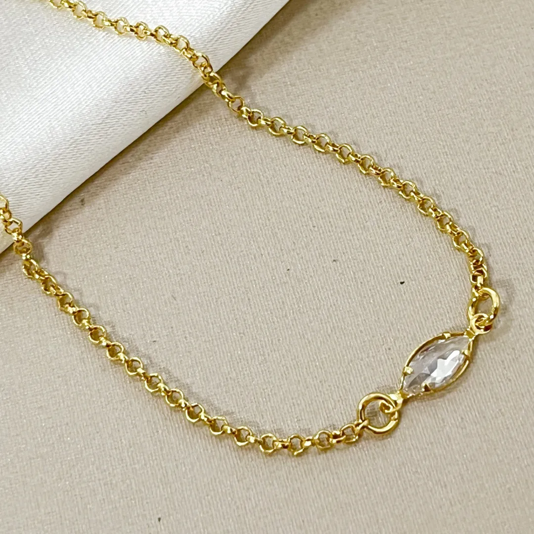 Pulseira Zircônia Oval
