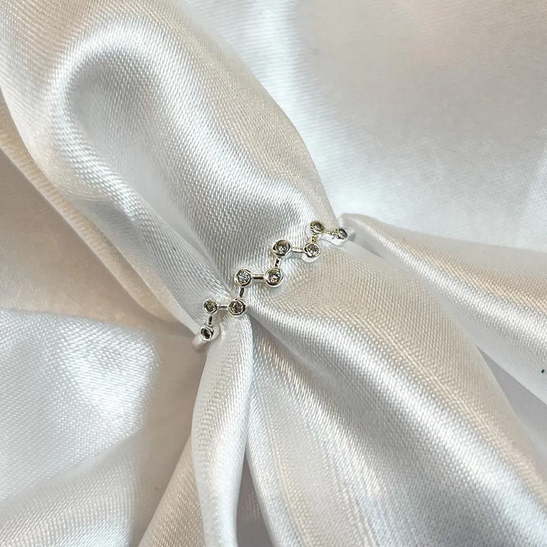 Anel ZigZag Zircônias