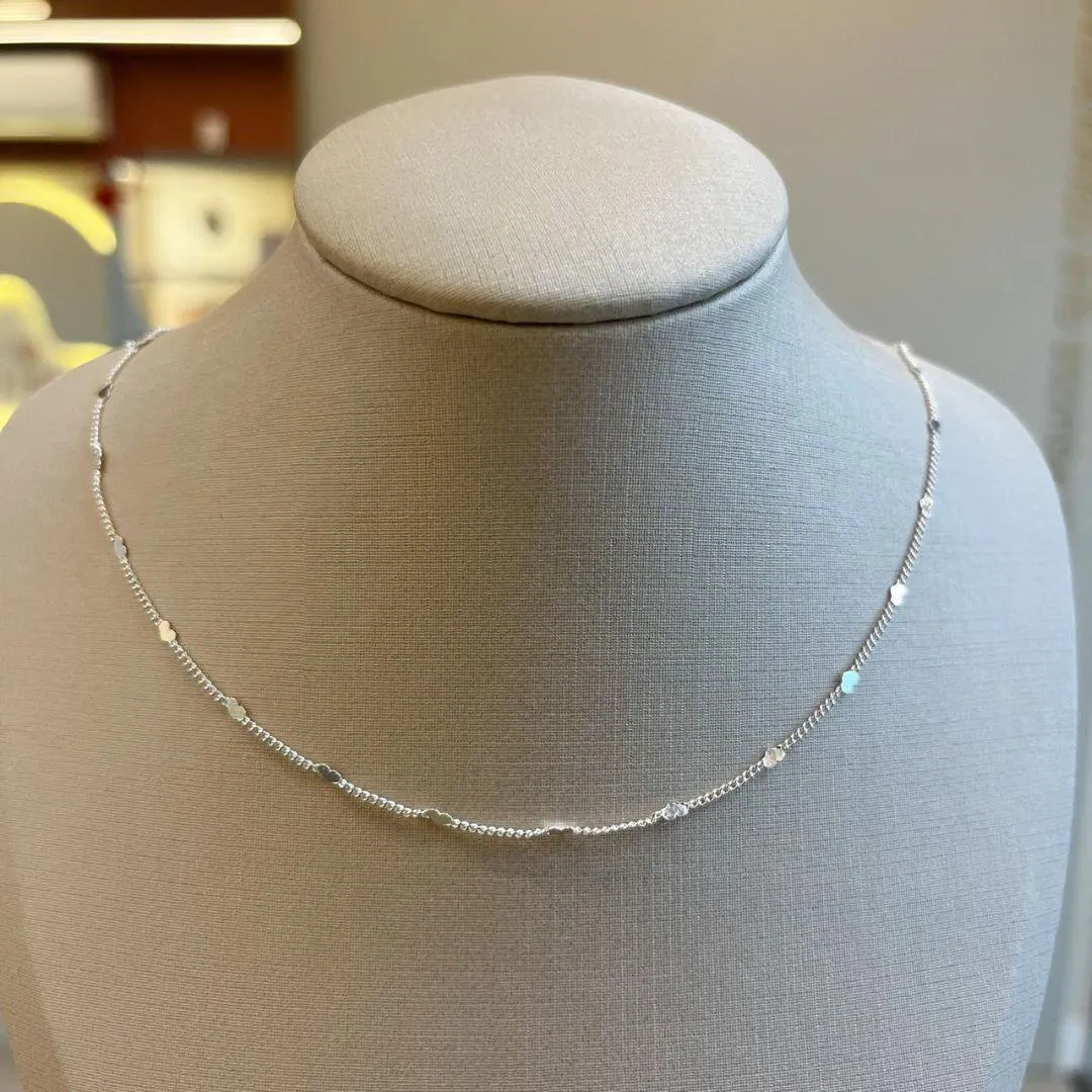 Choker Coração Amassado 35cm