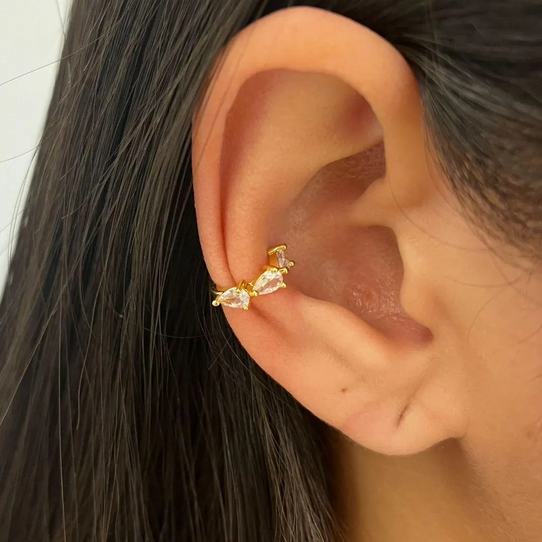 Piercing Fake Gotas Zircônia