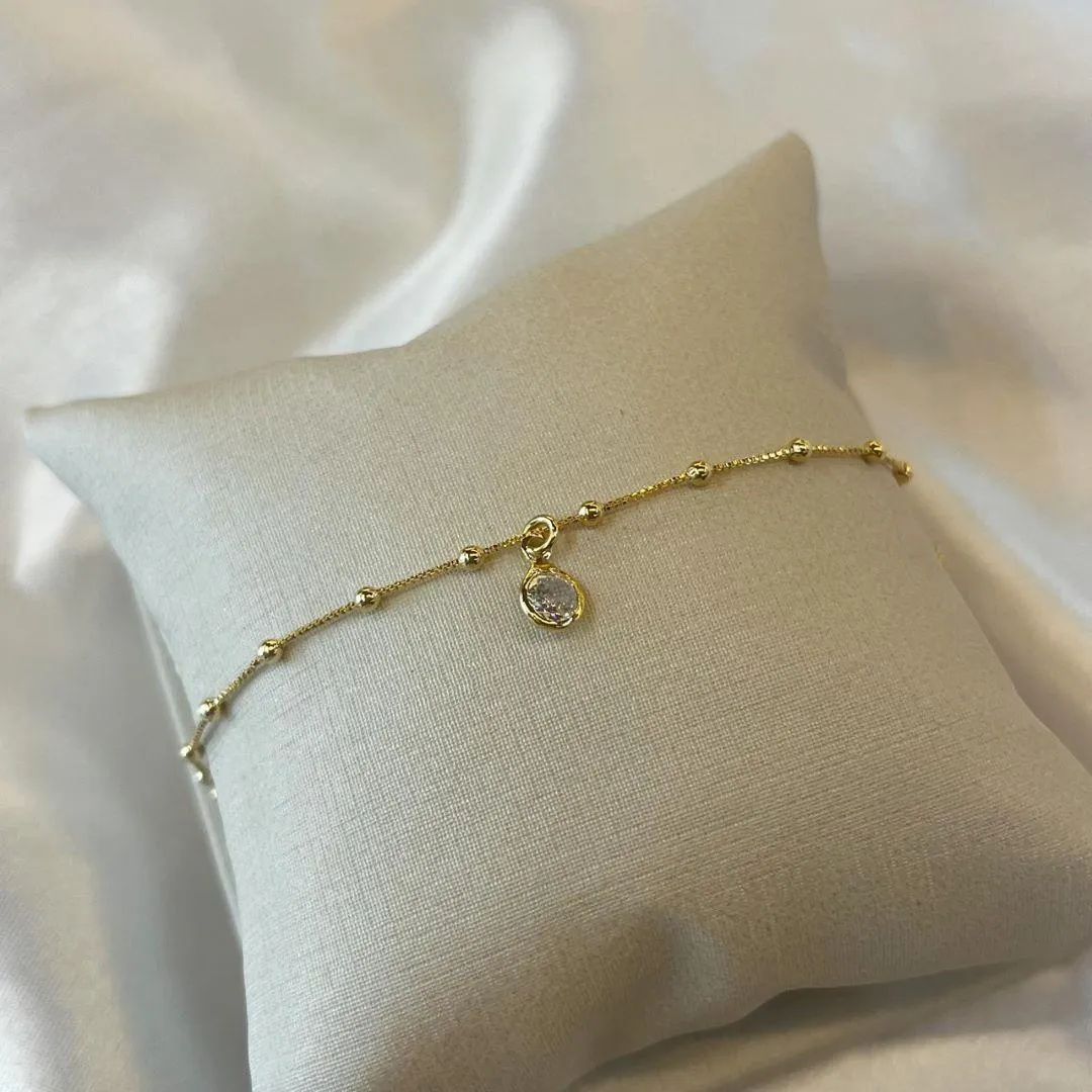 Pulseira Bolinhas Zircônia