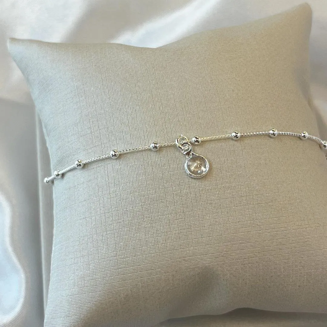 Pulseira Bolinhas Zircônia