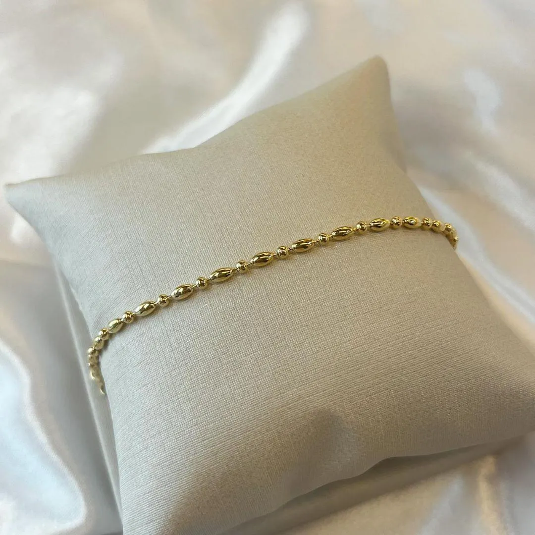 Pulseira Oval e Bolinhas