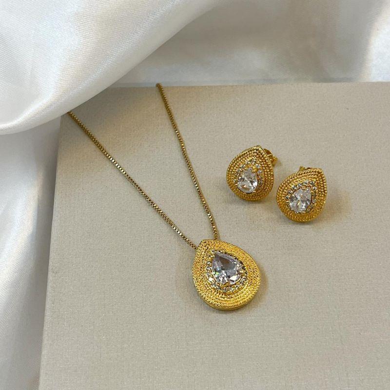 Conjunto Gota Zircônia