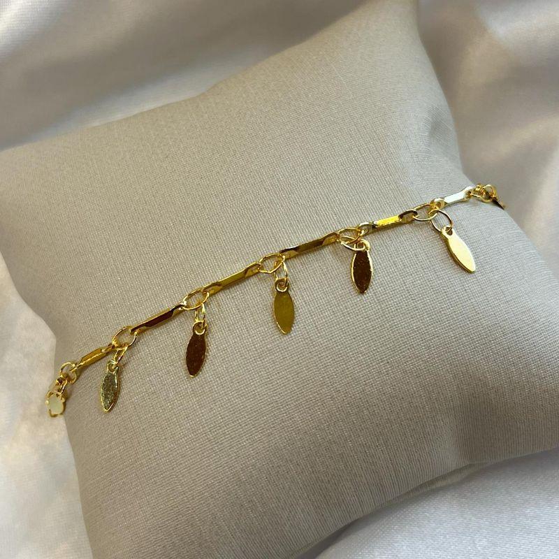 Pulseira Folhas Lisas
