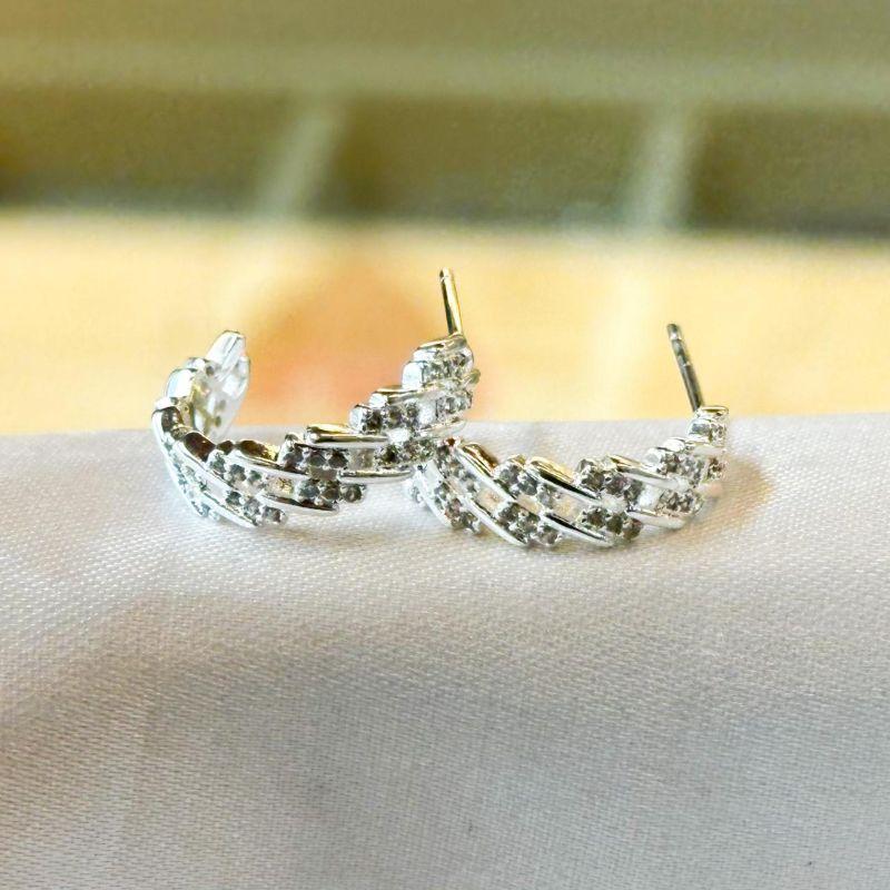 Brinco Argola Cravejada