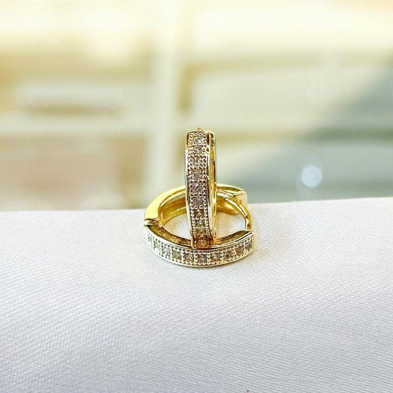 Brinco Argola Cravejada G