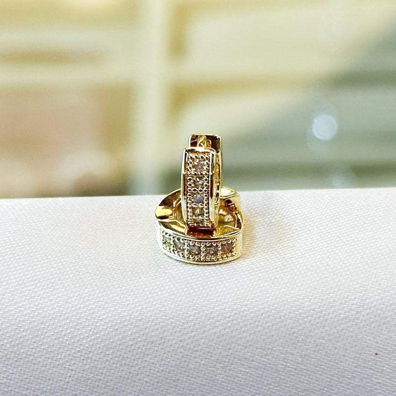 Brinco Argola Cravejada P