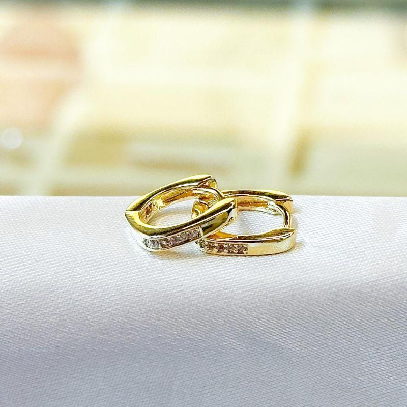 Brinco Argolinha Quadrada M