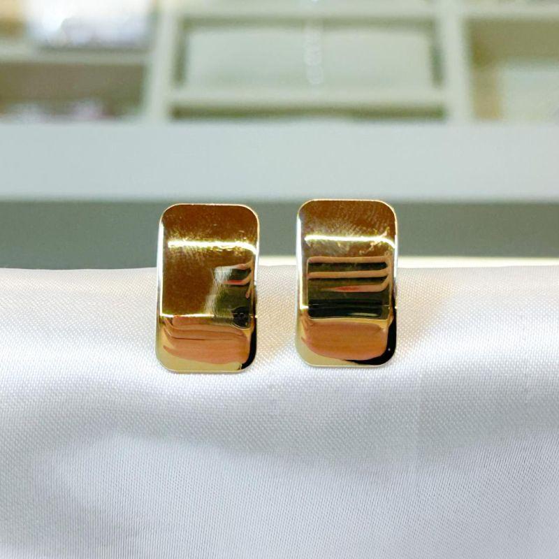 Brinco Retângulo Liso