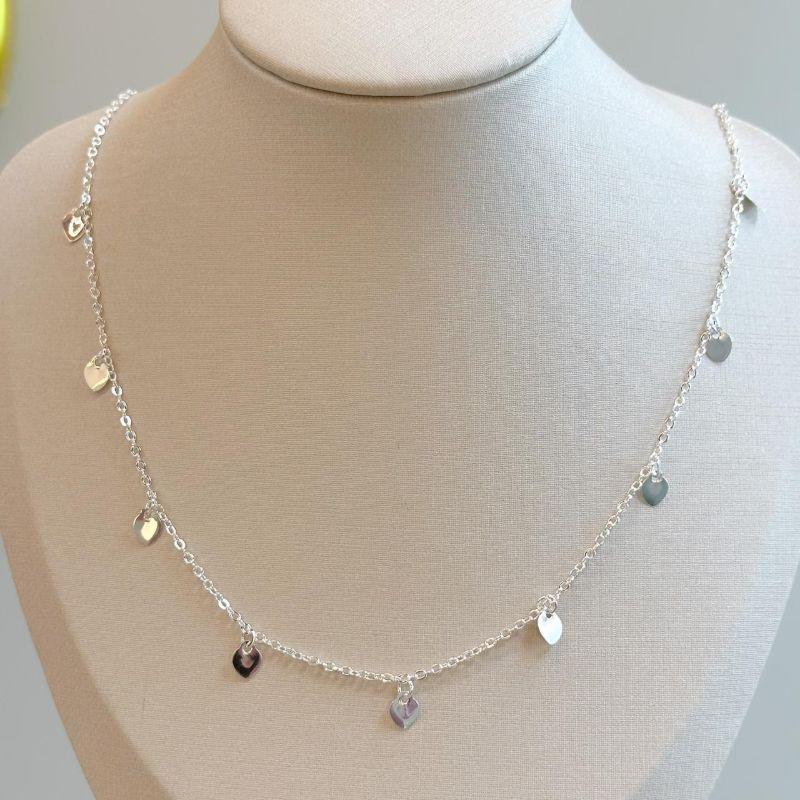 Colar Cadeadinho Gotas Trabalhadas