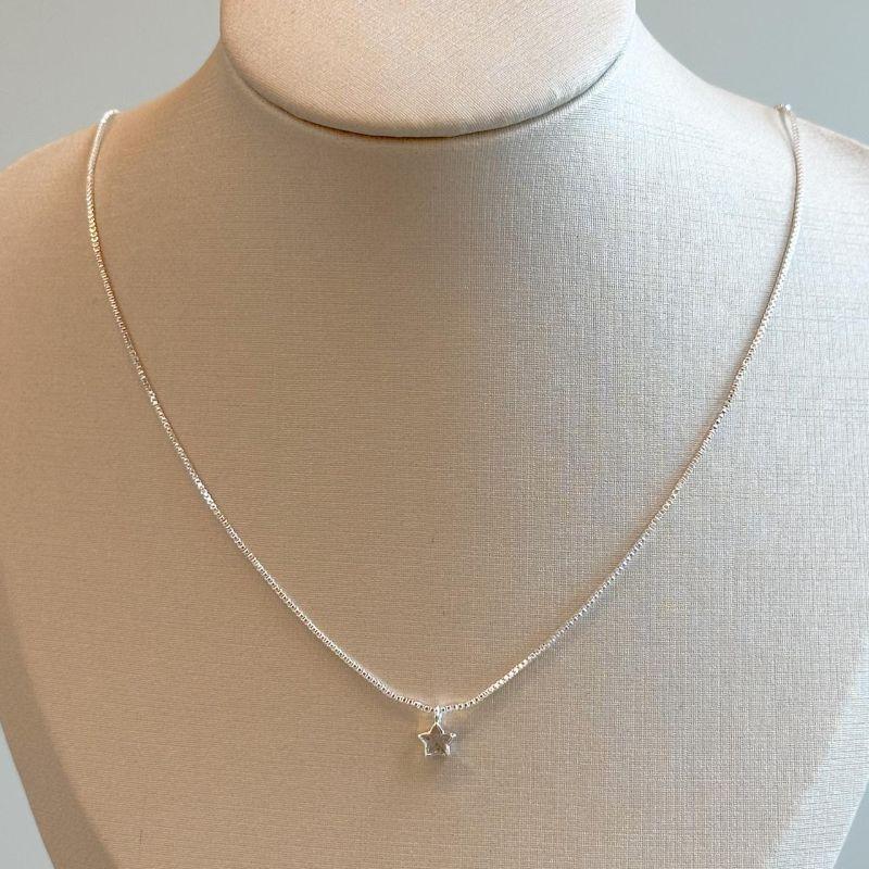 Colar Estrela Zircônia