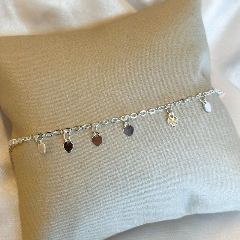 Pulseira Corações Pendurados