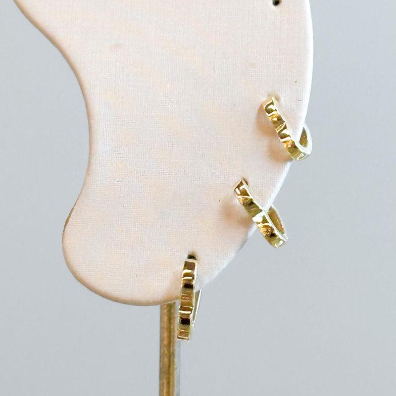 Trio Argolinha Coração Liso