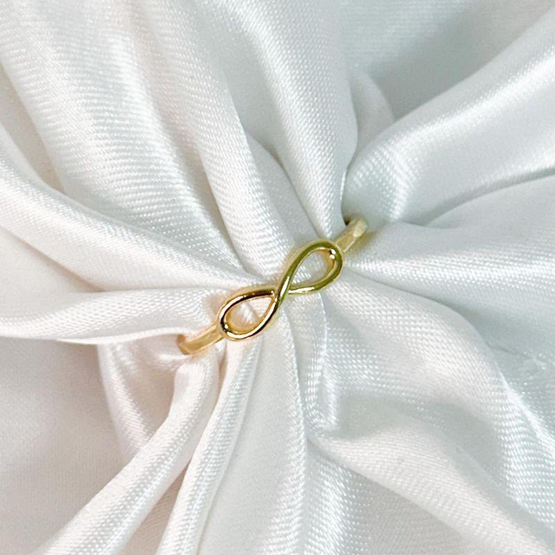 Anel Infinito Liso Vazado