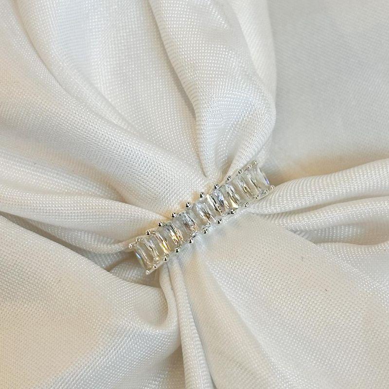 Anel Pedras Baguetes