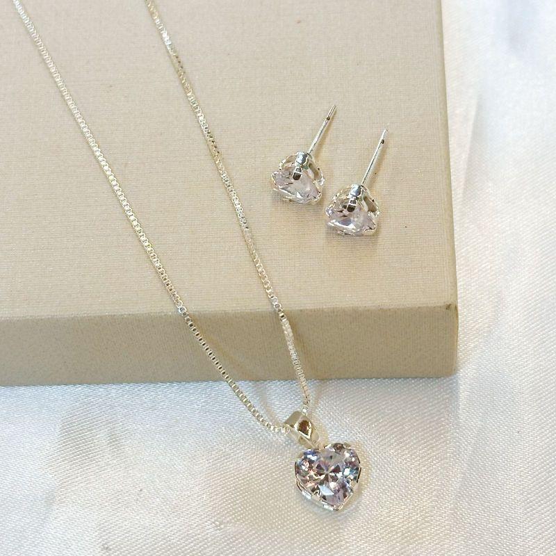 Conjunto Coração Zircônia