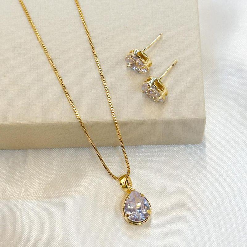 Conjunto Gota Zircônia