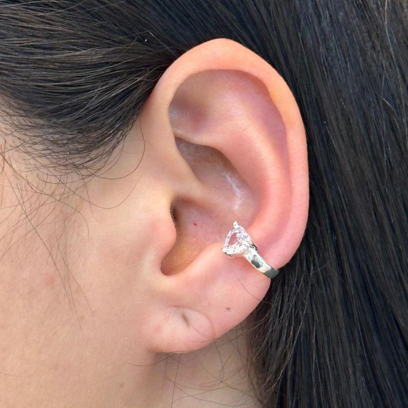 Piercing Fake Coração Zircônia