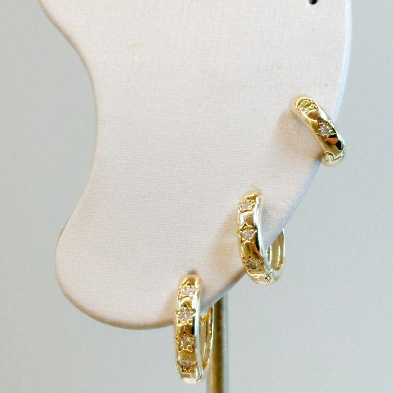 Trio Argolinha Estrelas Pontinhos