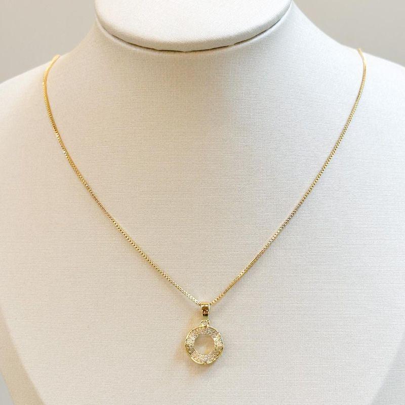 Colar Circulo Vazado